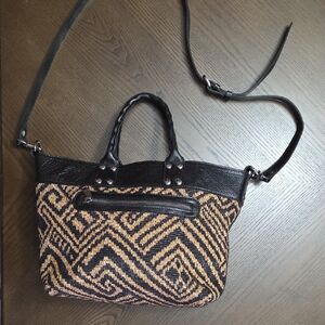 Patricia Nash Top Handle Crossbody Bag In Tribal Weave